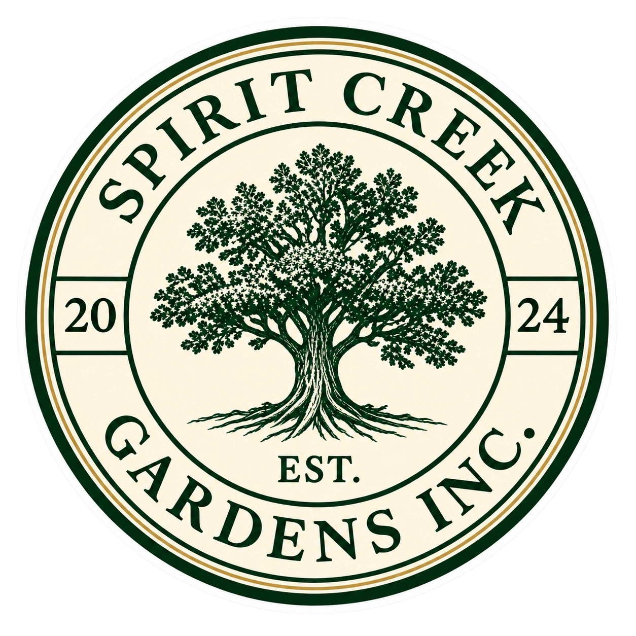 Spirit Creek Gardens tree emblem